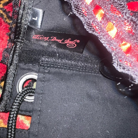 NWT Living dead souls, black and red corset/waist trainer/romanticism/punk - Picture 8 of 16